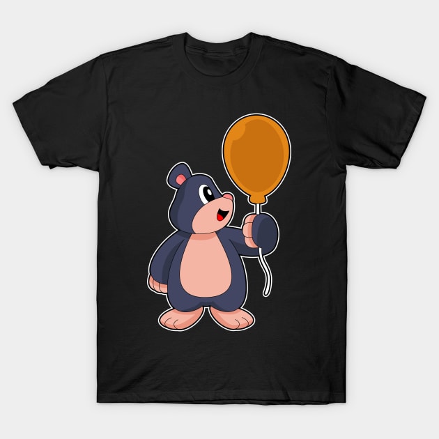 Mole Balloon T-Shirt by Markus Schnabel